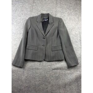 Vtg Jones Wear Women's Petite 8P Blazer Herringbone Preppy Academia Classic 90s